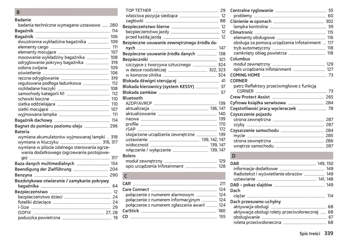 Skoda Kodiaq instrukcja obslugi / page 341