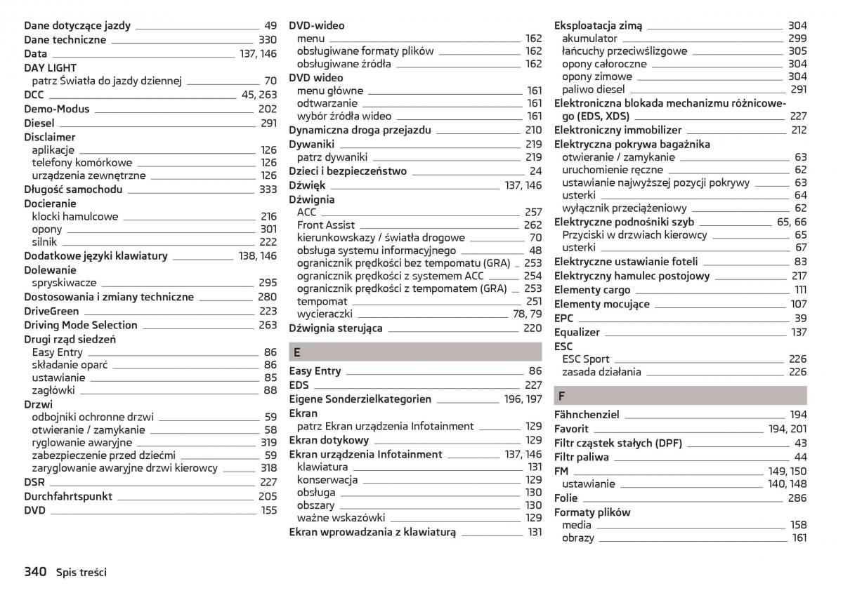 Skoda Kodiaq instrukcja obslugi / page 342