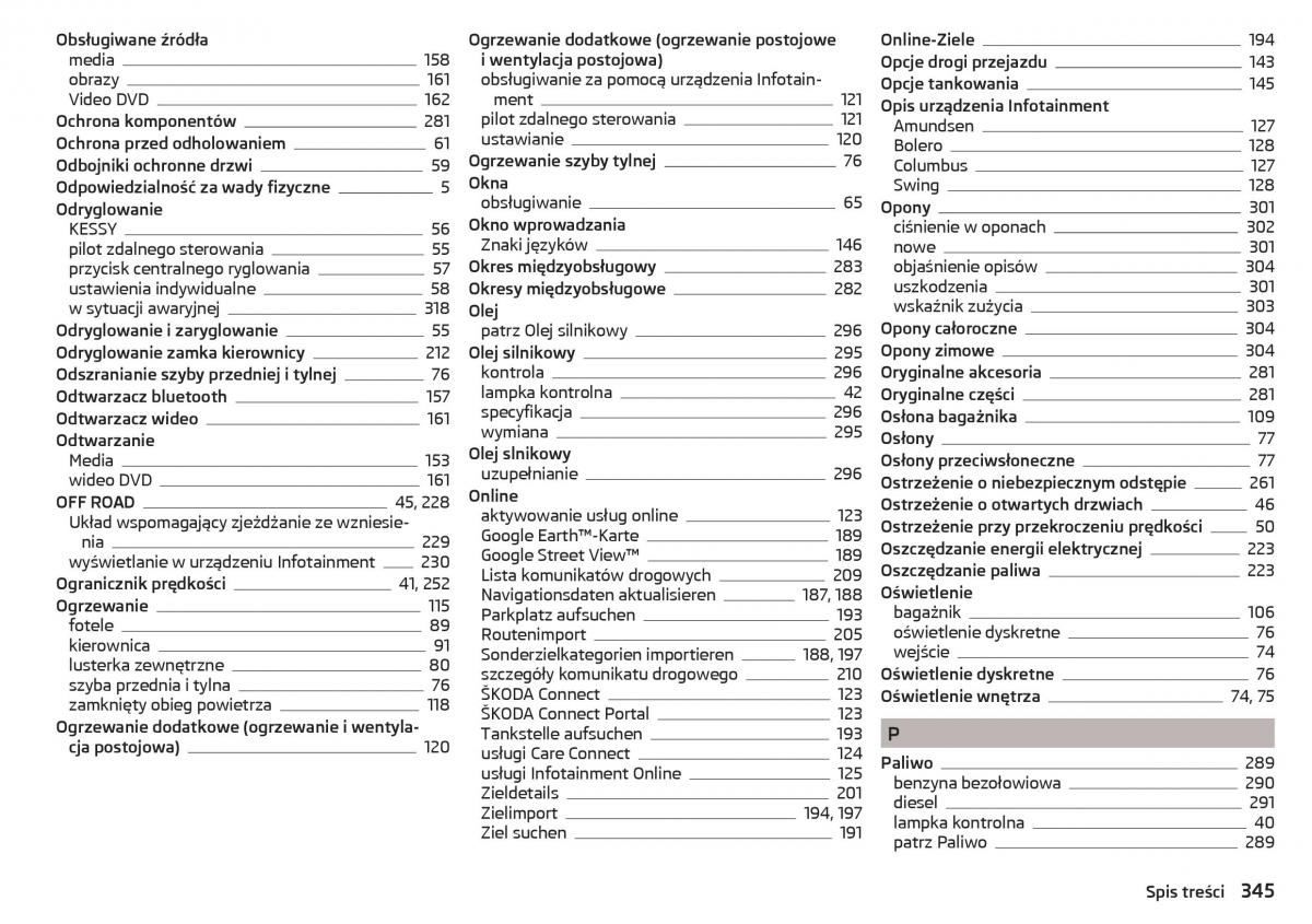 Skoda Kodiaq instrukcja obslugi / page 347