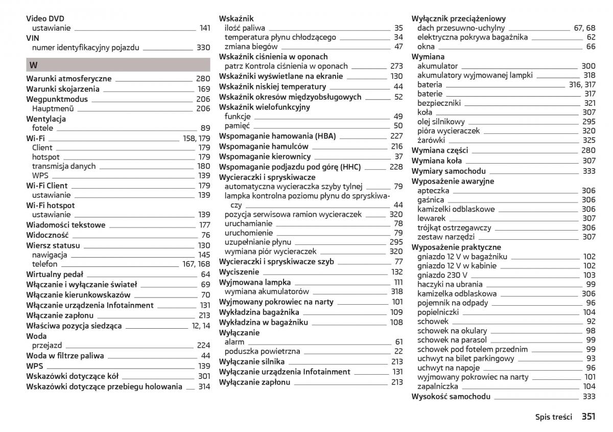 Skoda Kodiaq instrukcja obslugi / page 353