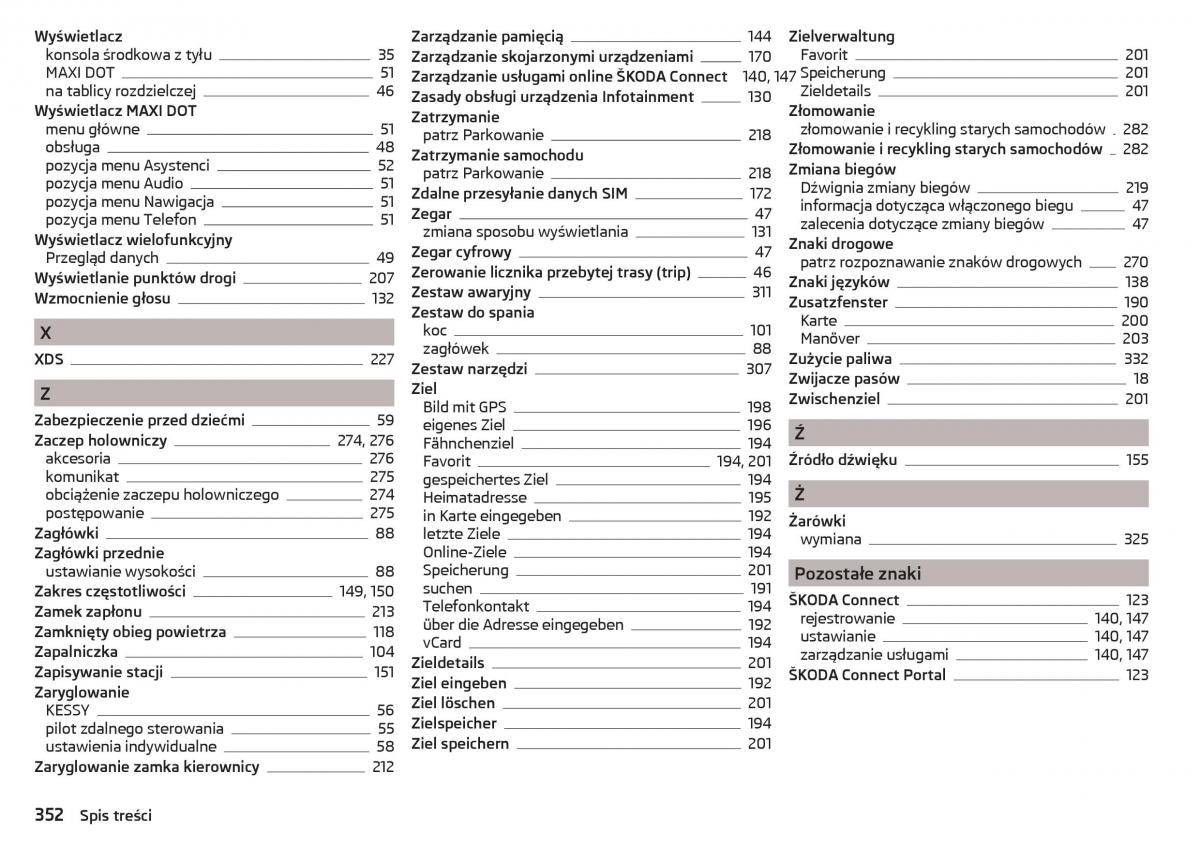 Skoda Kodiaq instrukcja obslugi / page 354