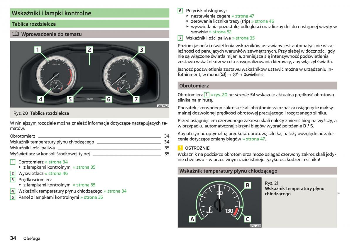 Skoda Kodiaq instrukcja obslugi / page 36