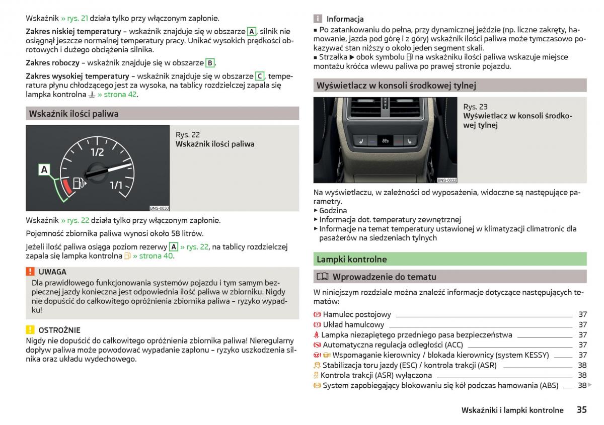 Skoda Kodiaq instrukcja obslugi / page 37