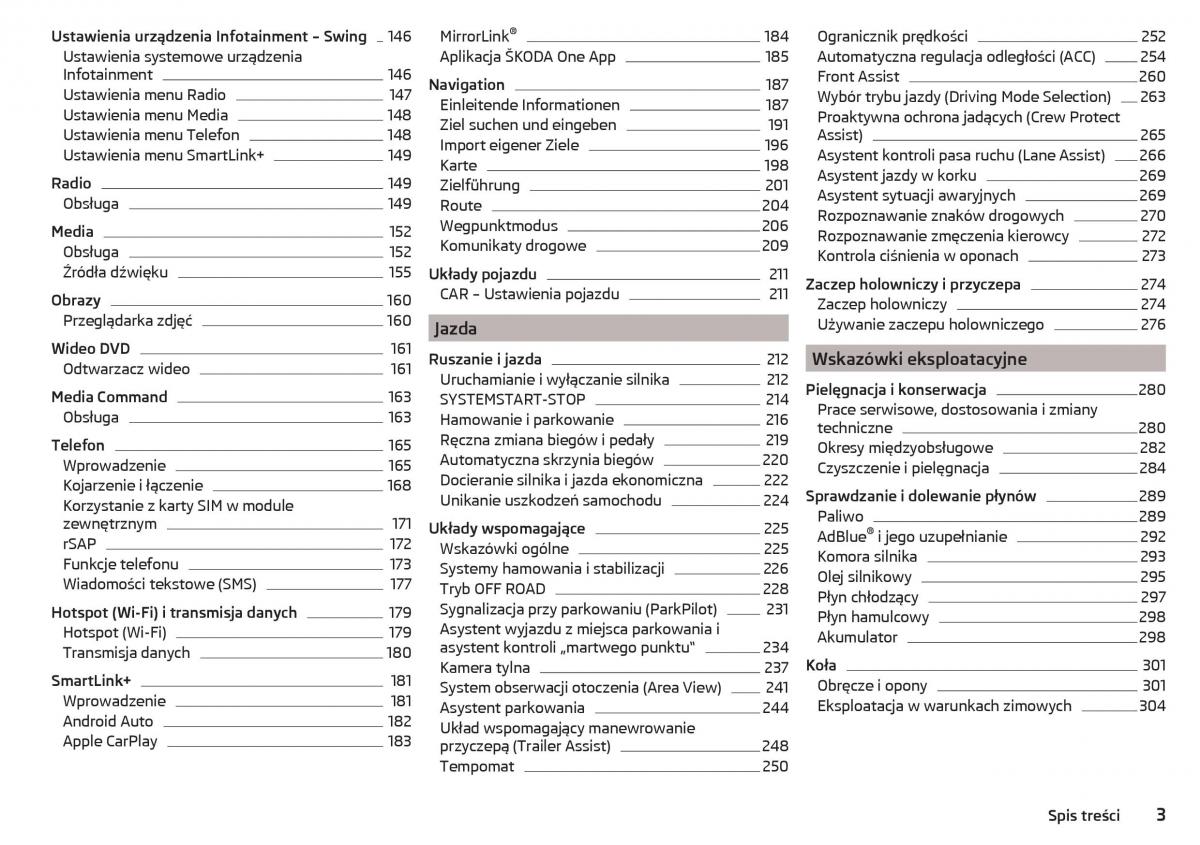 Skoda Kodiaq instrukcja obslugi / page 5