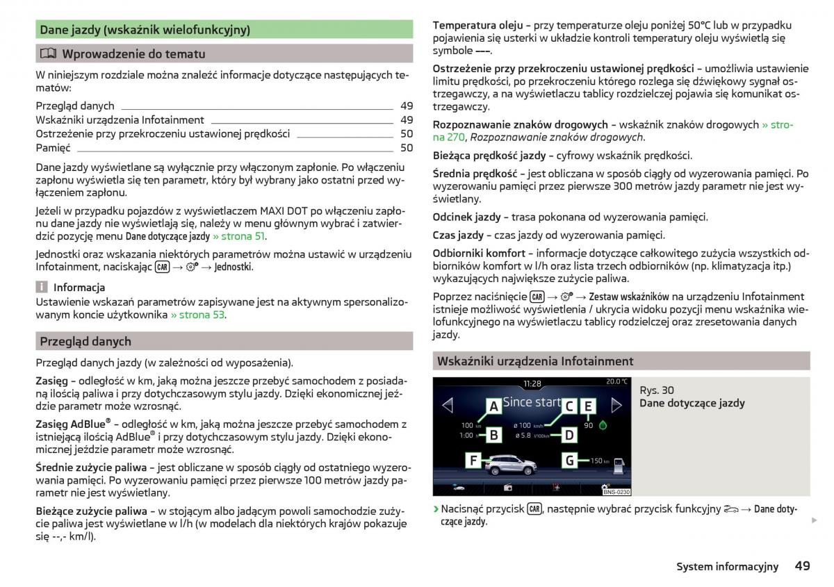 Skoda Kodiaq instrukcja obslugi / page 51