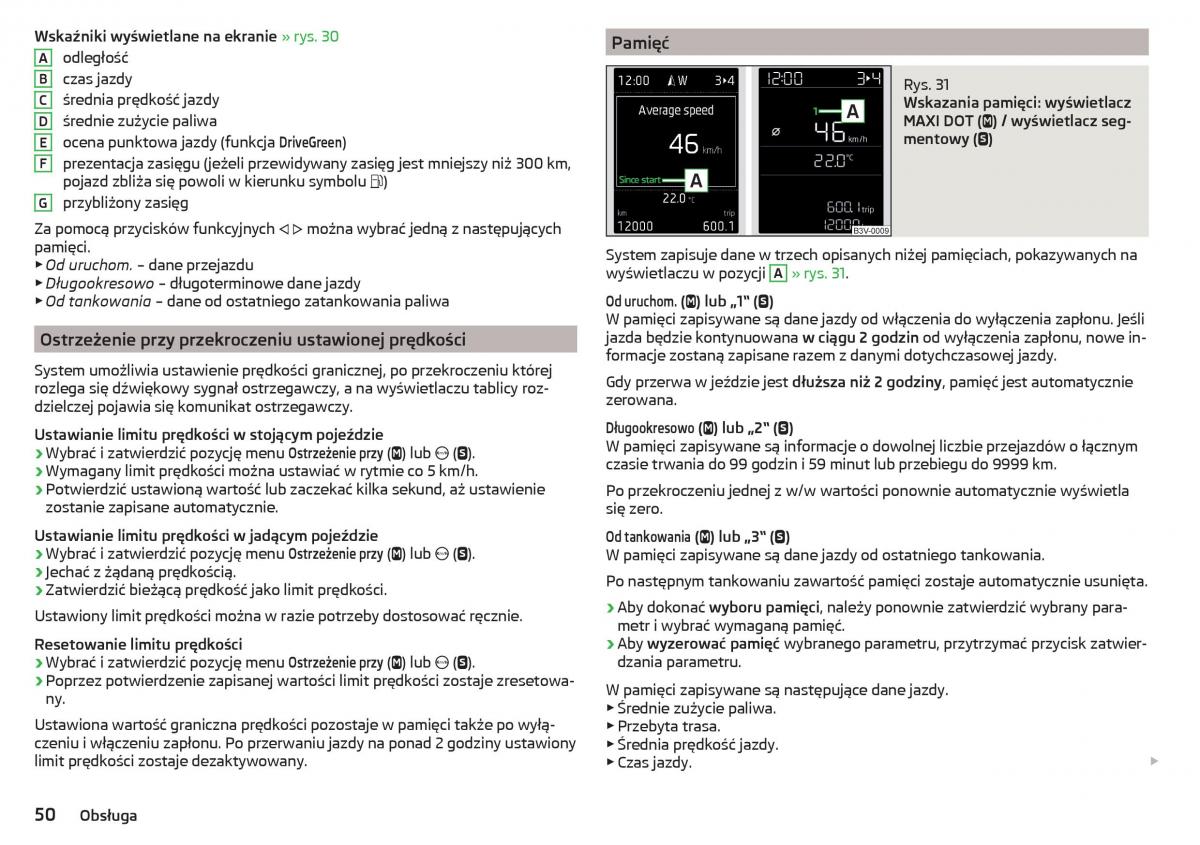 Skoda Kodiaq instrukcja obslugi / page 52