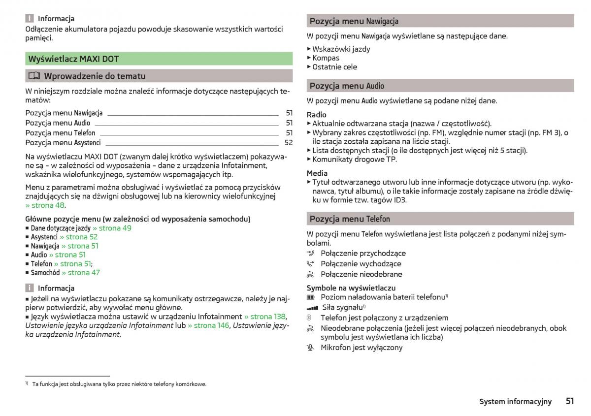 Skoda Kodiaq instrukcja obslugi / page 53