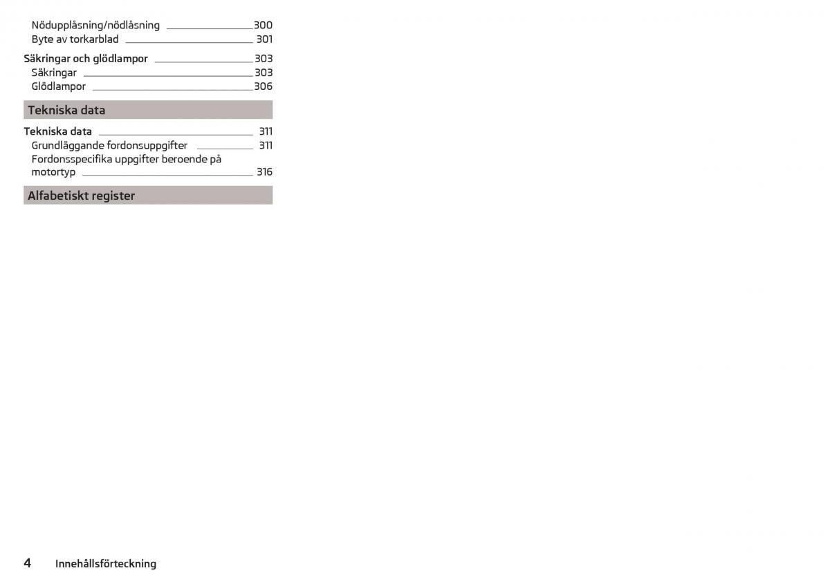 Skoda Kodiaq instruktionsbok / page 6