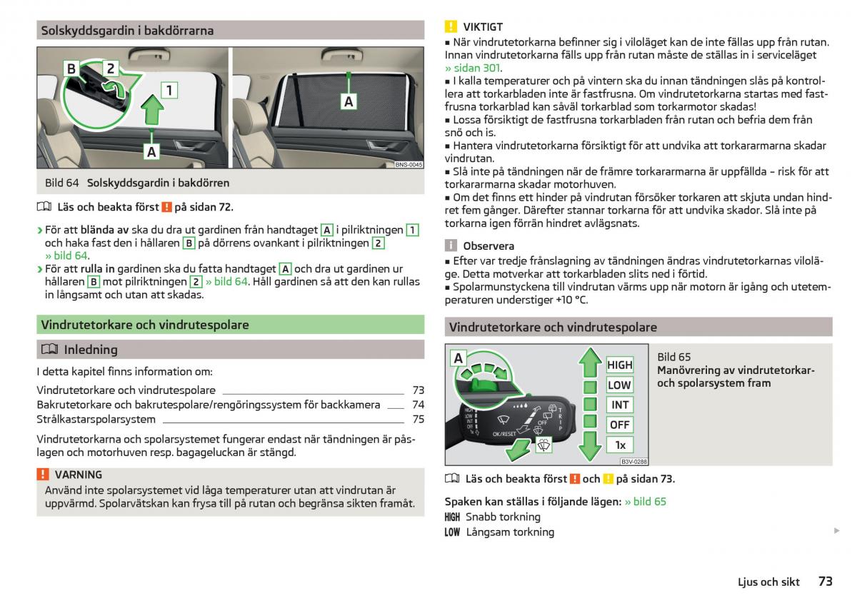 Skoda Kodiaq instruktionsbok / page 75