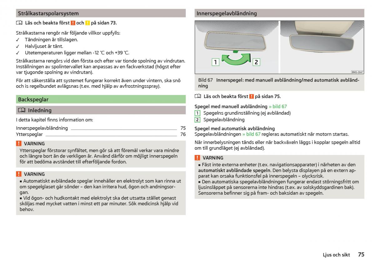 Skoda Kodiaq instruktionsbok / page 77