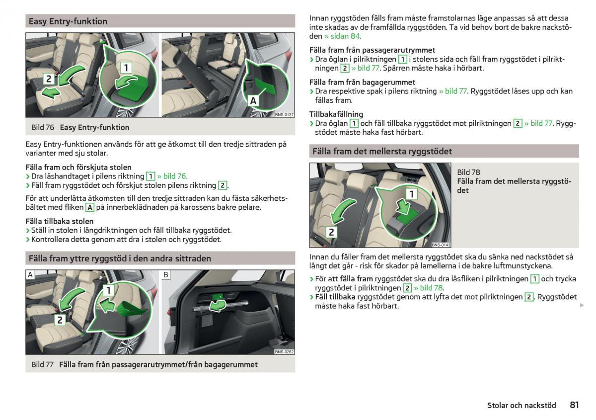 Skoda Kodiaq instruktionsbok / page 83