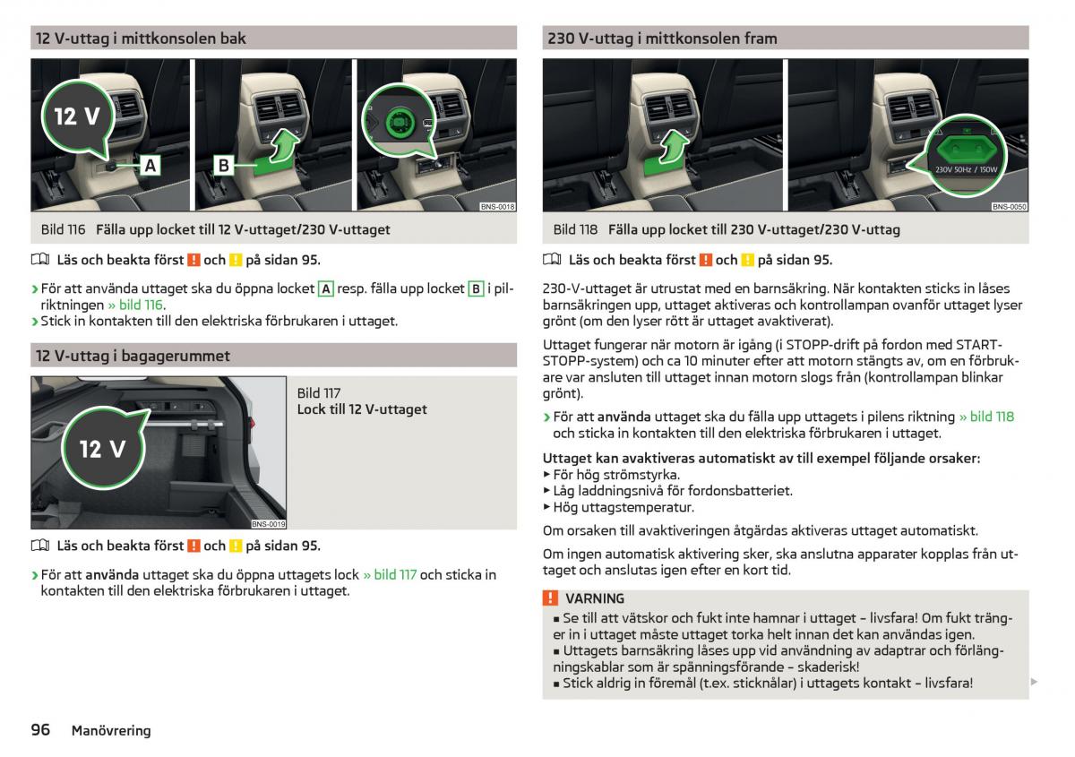 Skoda Kodiaq instruktionsbok / page 98