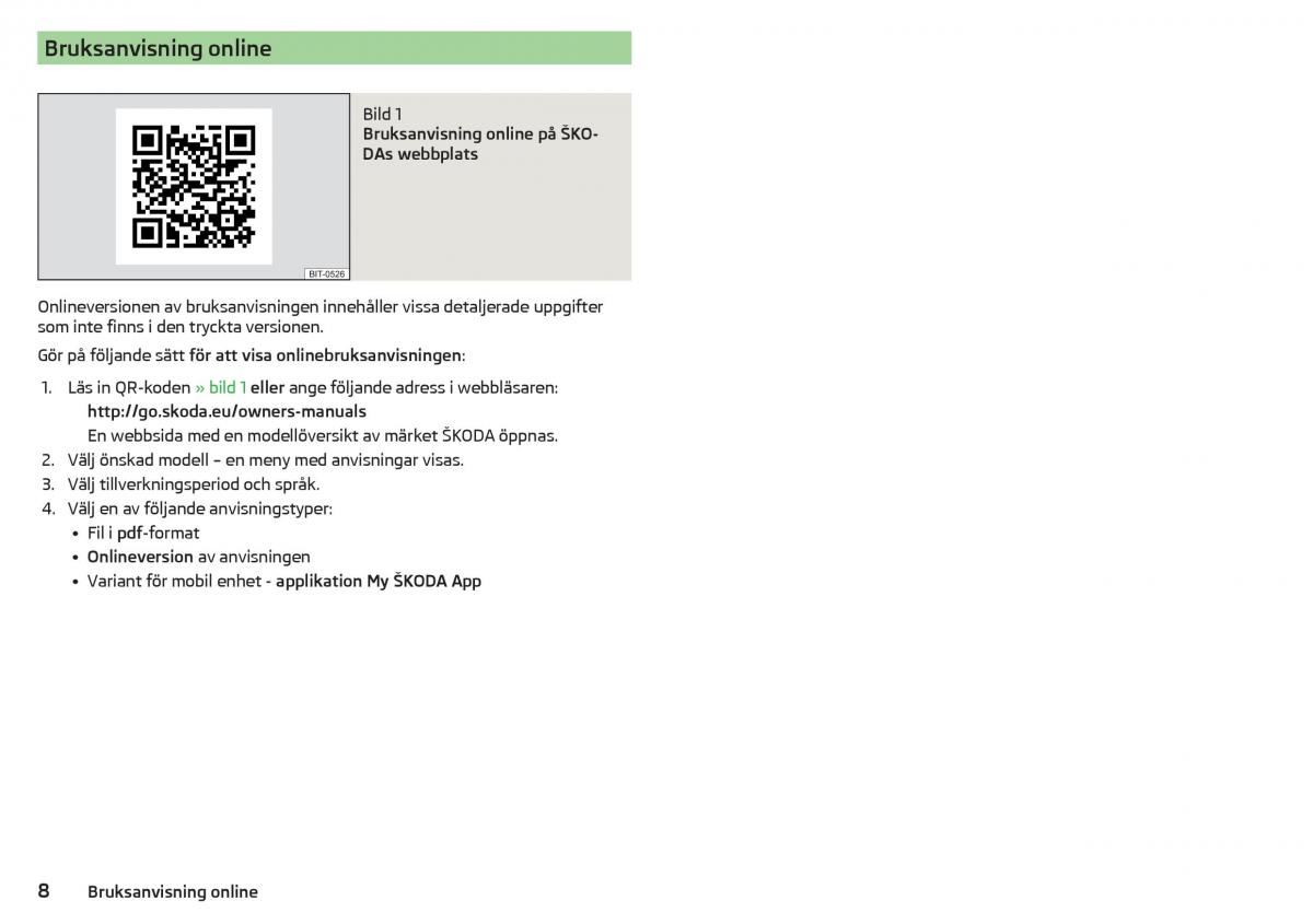 Skoda Kodiaq instruktionsbok / page 10