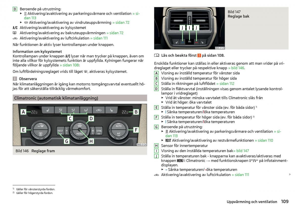 Skoda Kodiaq instruktionsbok / page 111