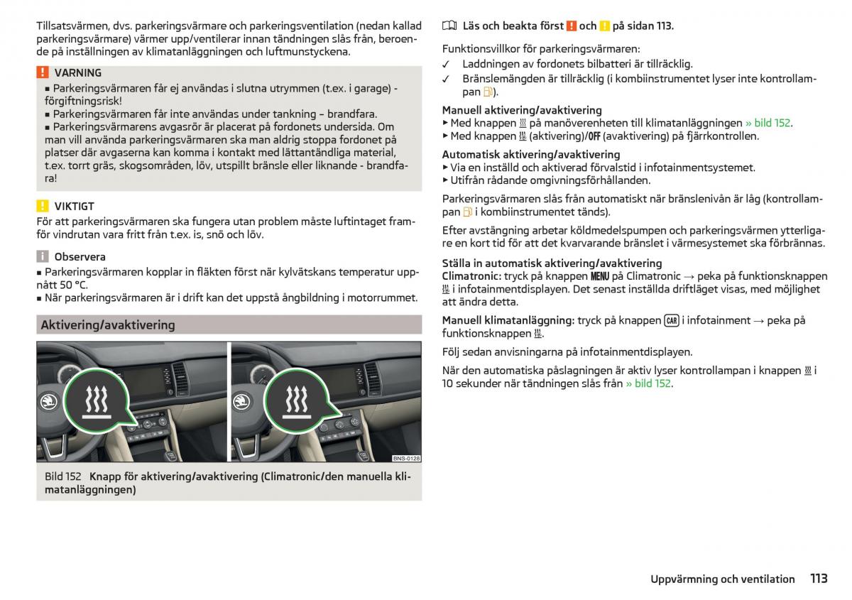 Skoda Kodiaq instruktionsbok / page 115