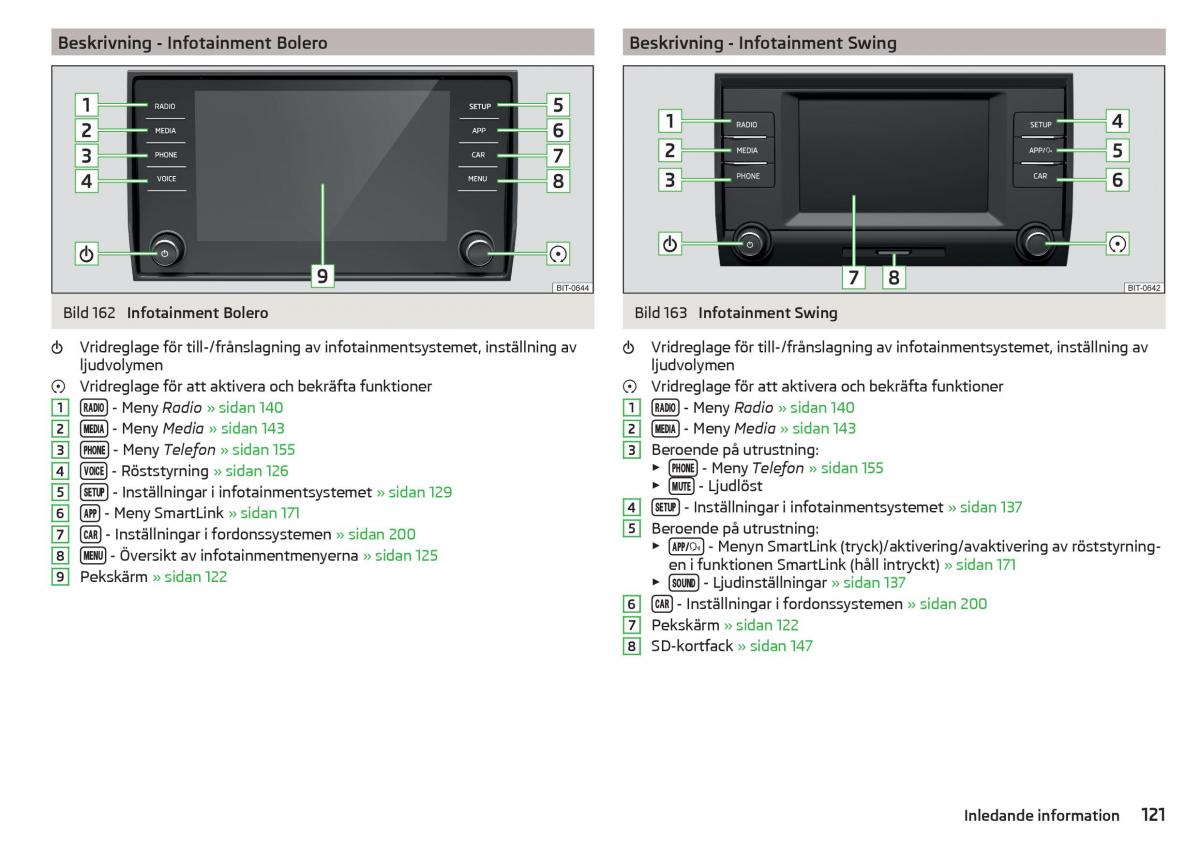 Skoda Kodiaq instruktionsbok / page 123