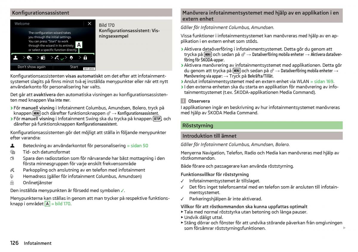 Skoda Kodiaq instruktionsbok / page 128