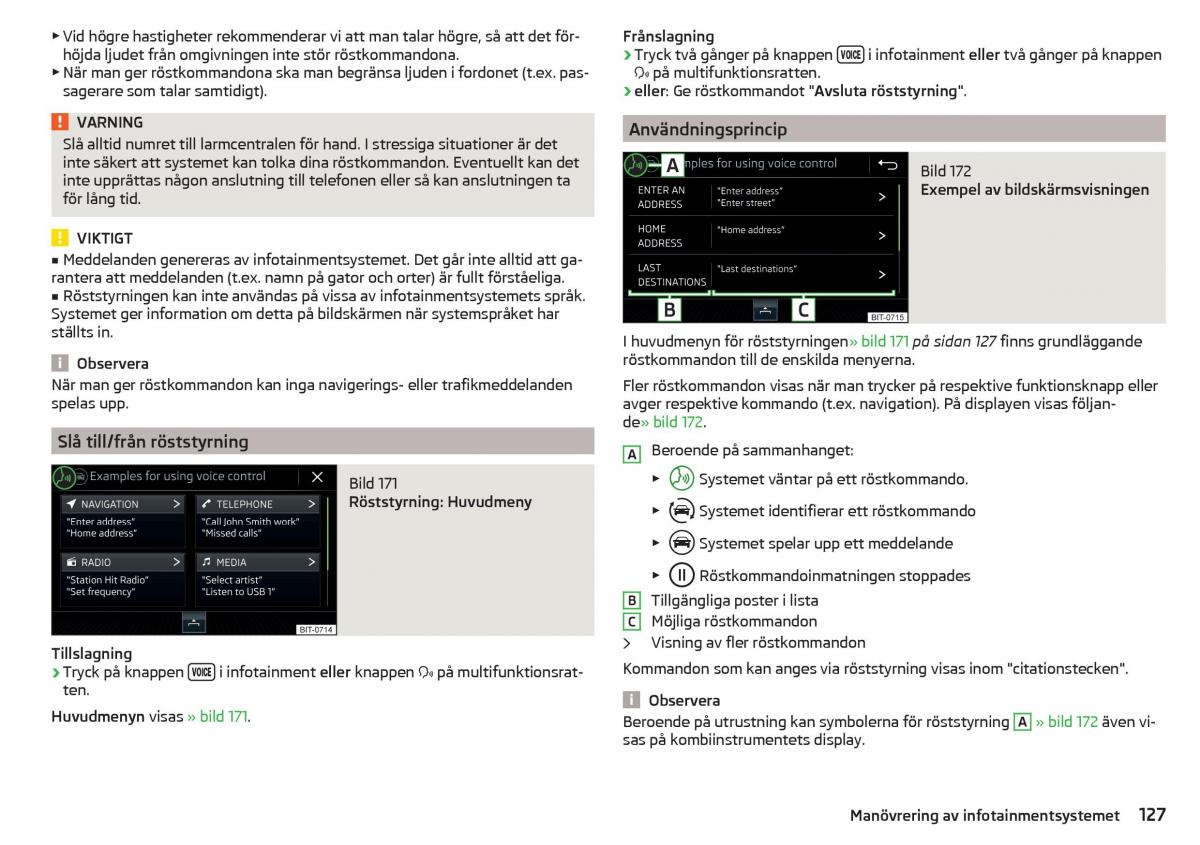 Skoda Kodiaq instruktionsbok / page 129