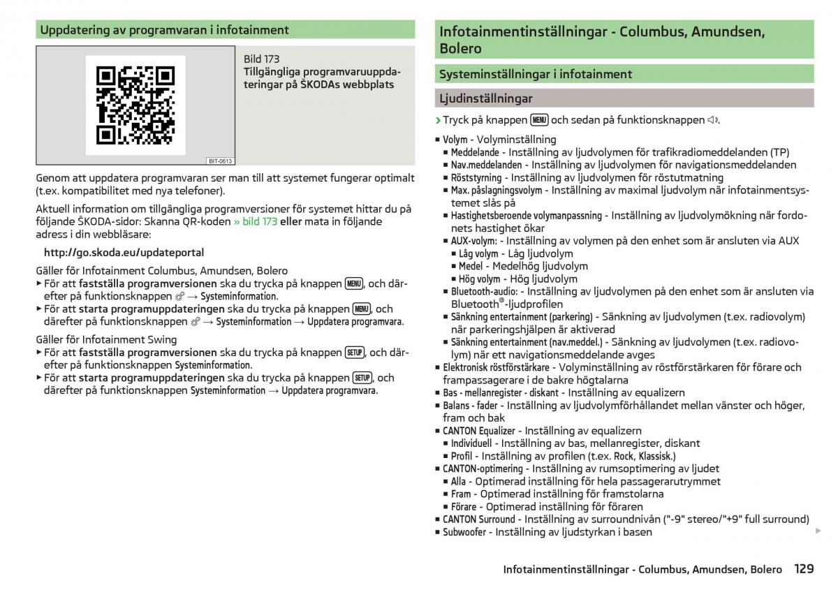 Skoda Kodiaq instruktionsbok / page 131