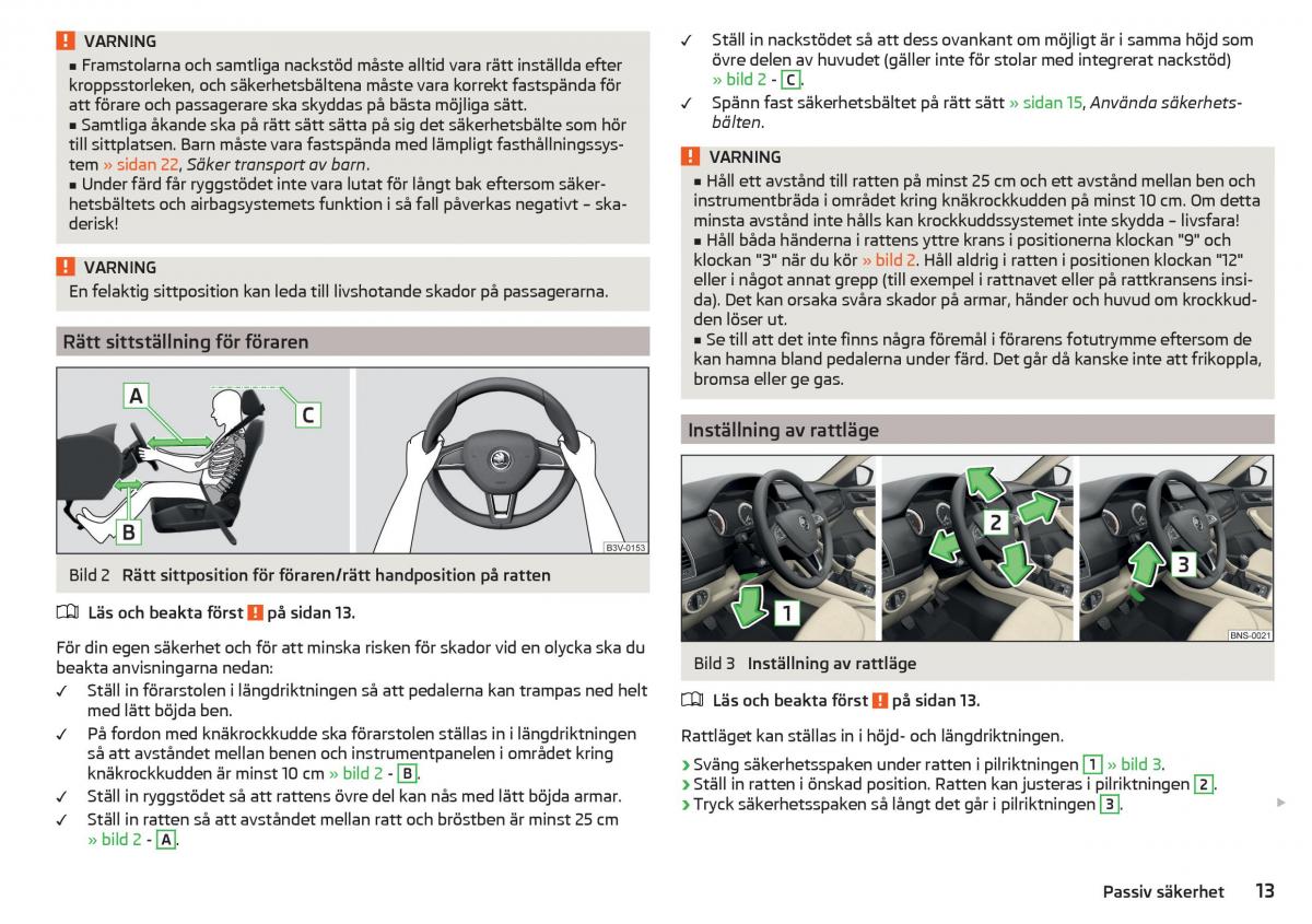 Skoda Kodiaq instruktionsbok / page 15