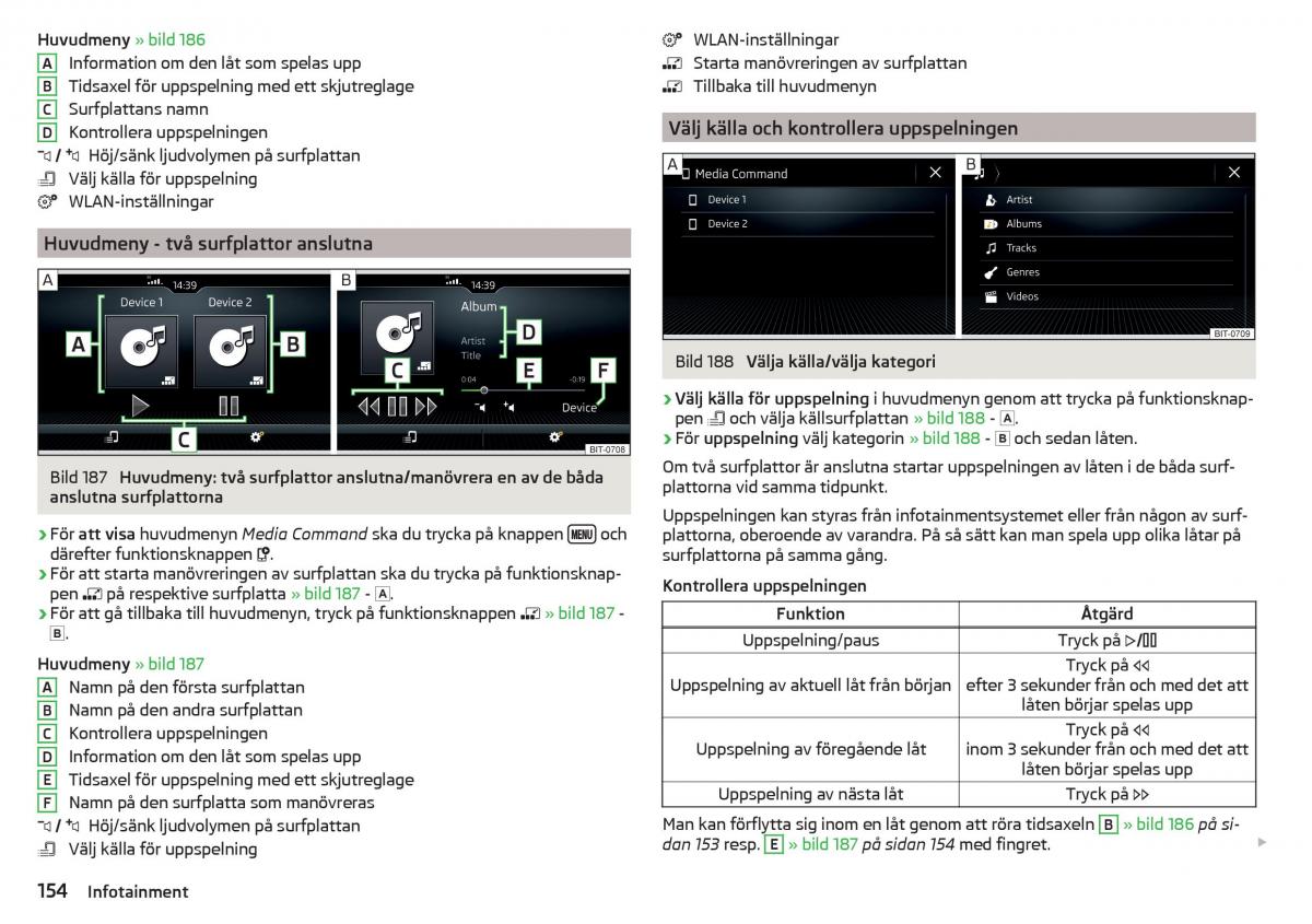 Skoda Kodiaq instruktionsbok / page 156