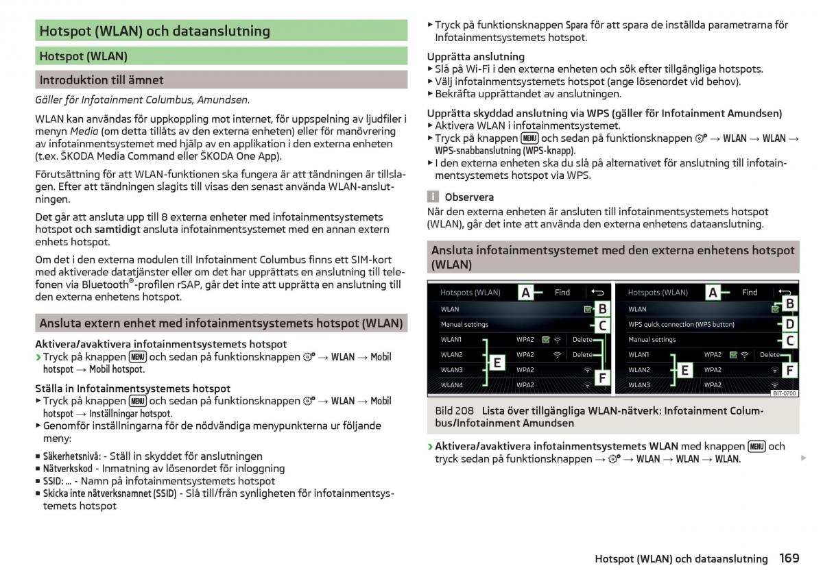 Skoda Kodiaq instruktionsbok / page 171