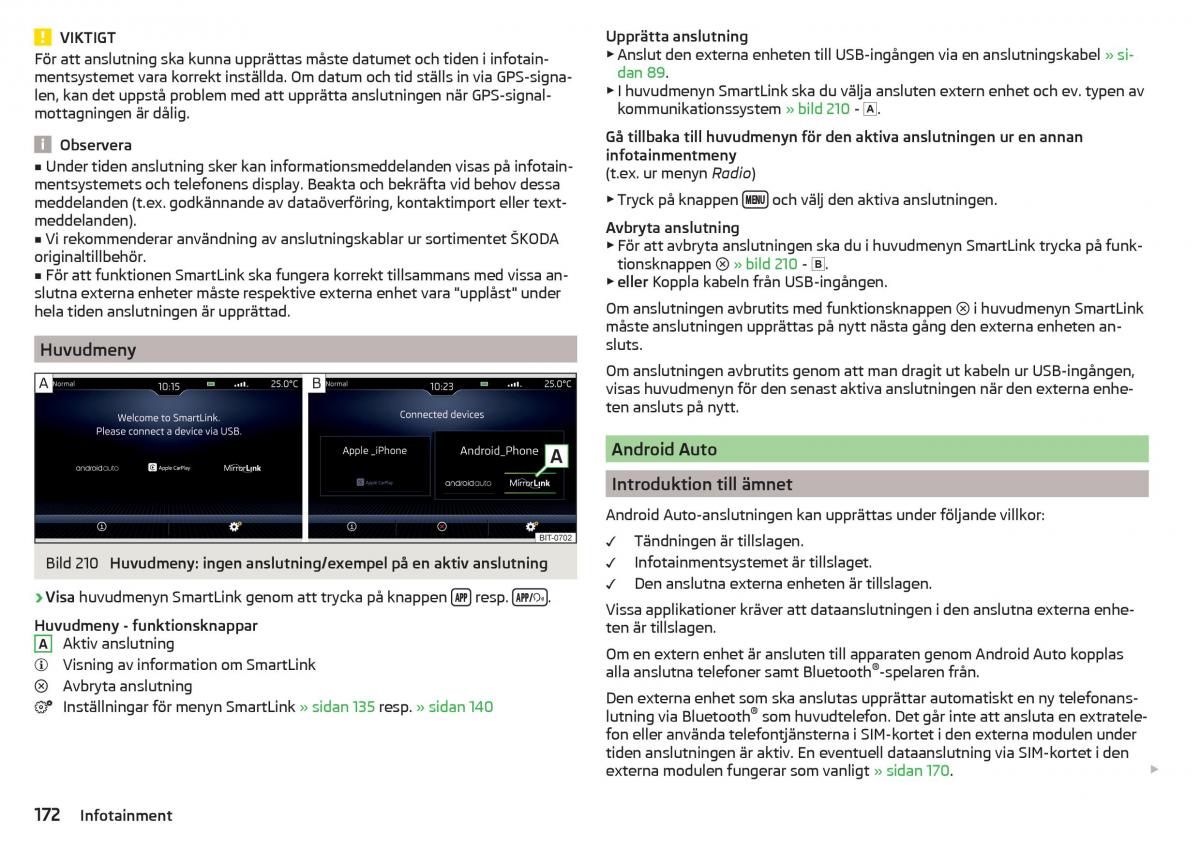 Skoda Kodiaq instruktionsbok / page 174