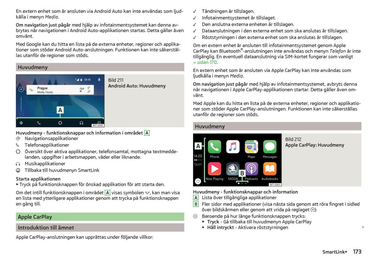 Skoda Kodiaq instruktionsbok / page 175