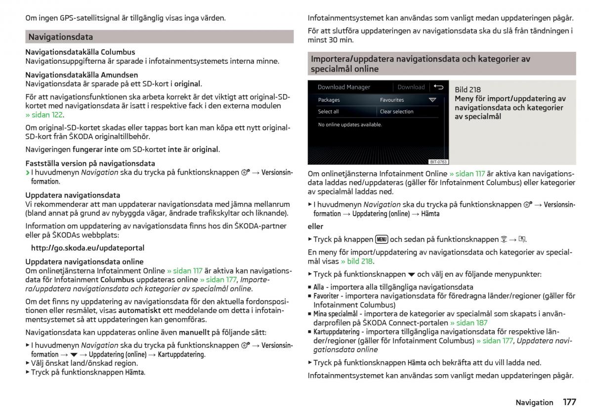 Skoda Kodiaq instruktionsbok / page 179