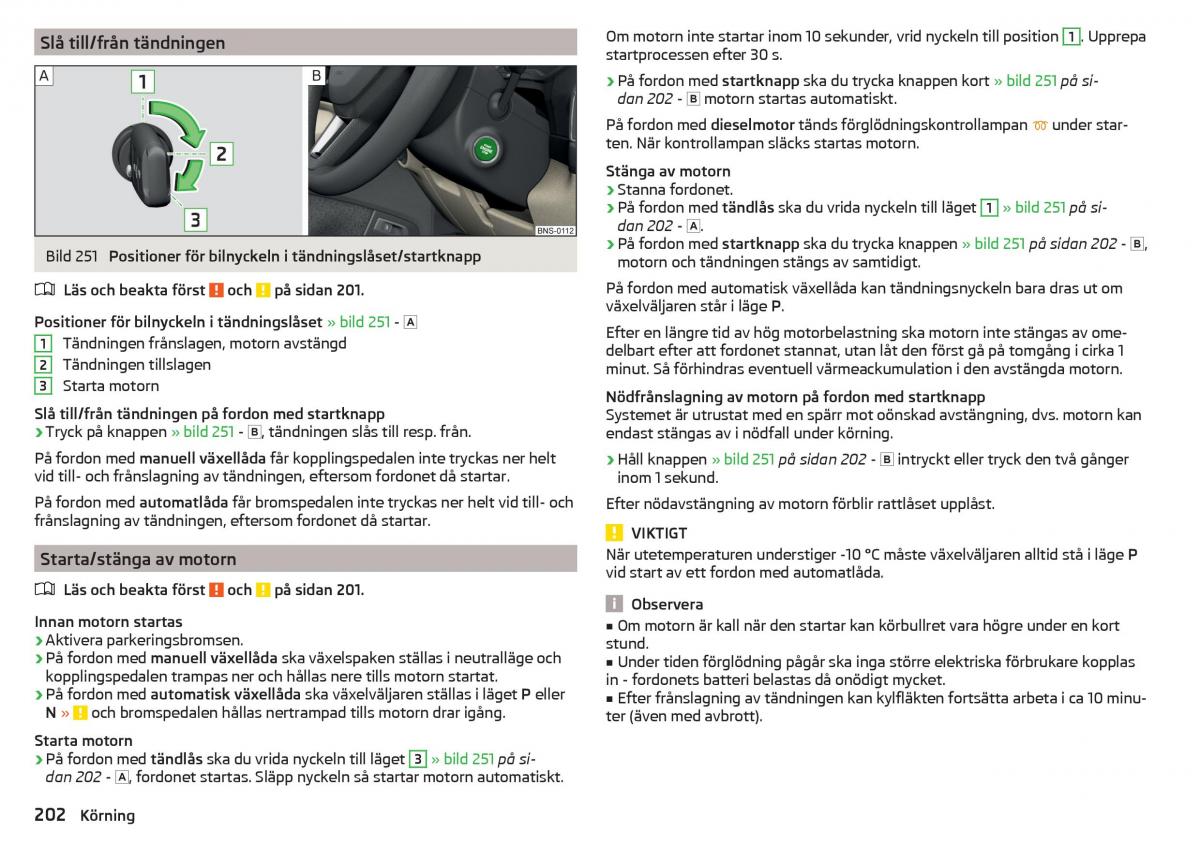 Skoda Kodiaq instruktionsbok / page 204