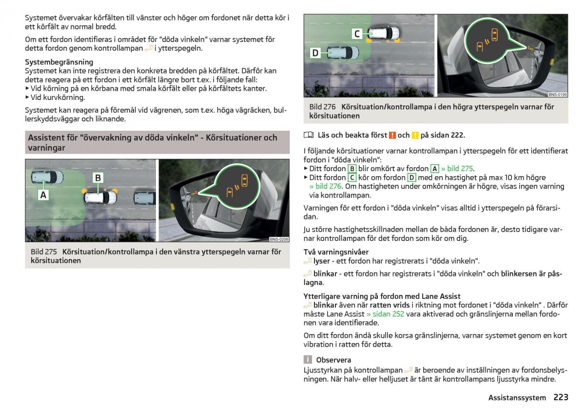 Skoda Kodiaq instruktionsbok / page 225