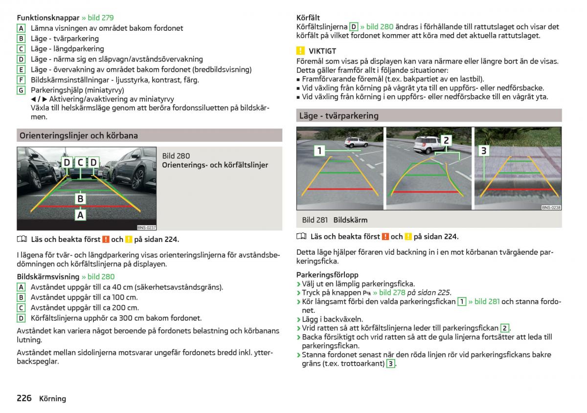 Skoda Kodiaq instruktionsbok / page 228