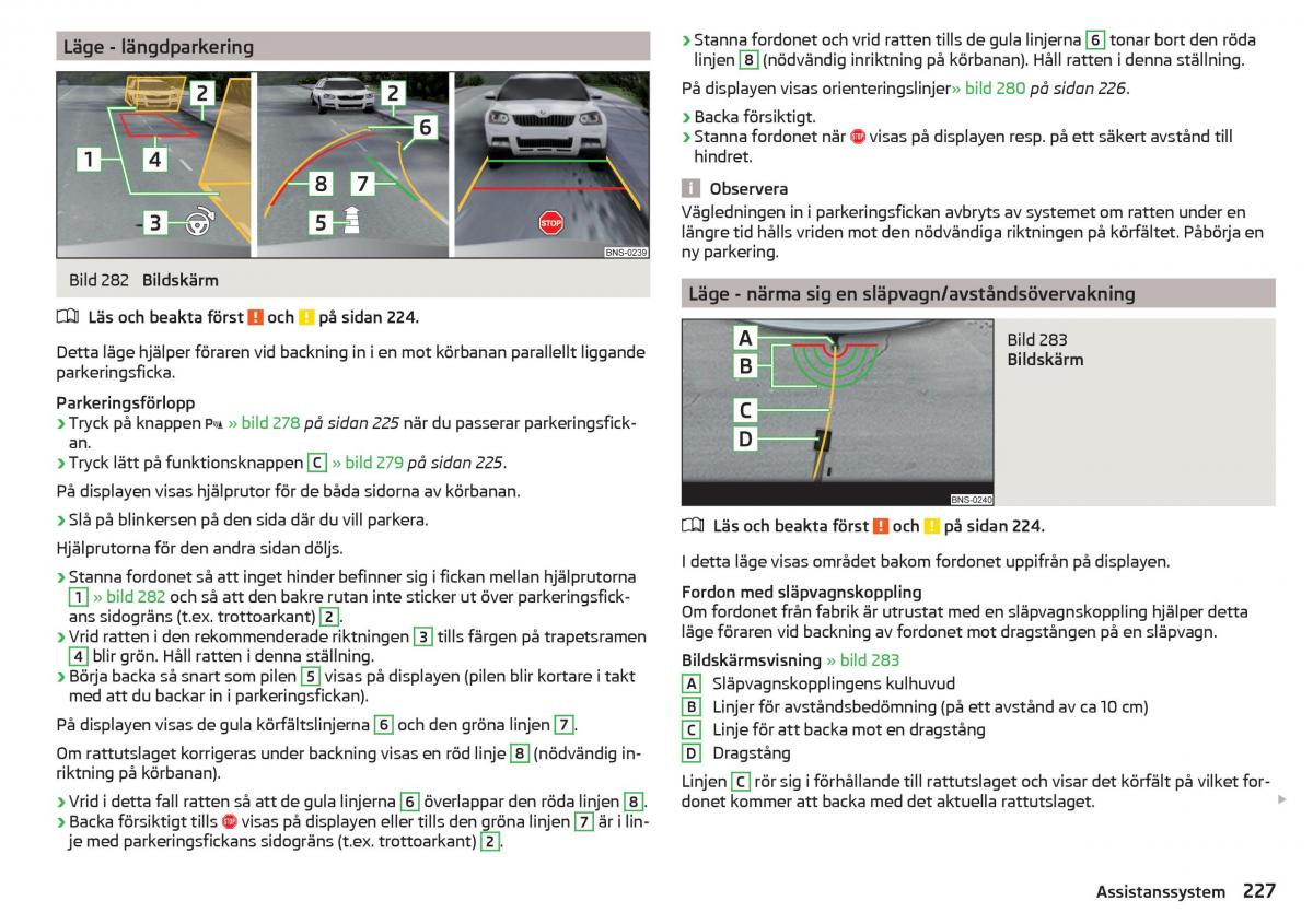 Skoda Kodiaq instruktionsbok / page 229