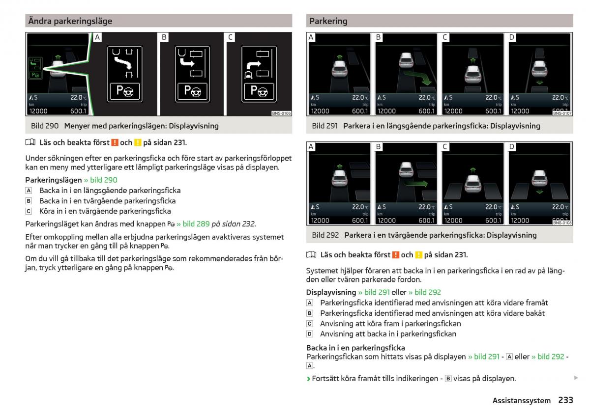 Skoda Kodiaq instruktionsbok / page 235