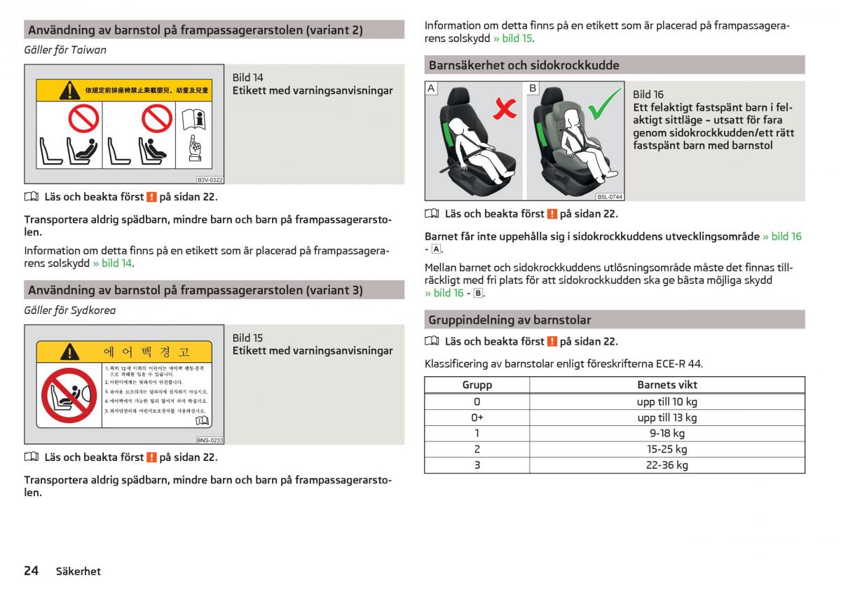 Skoda Kodiaq instruktionsbok / page 26