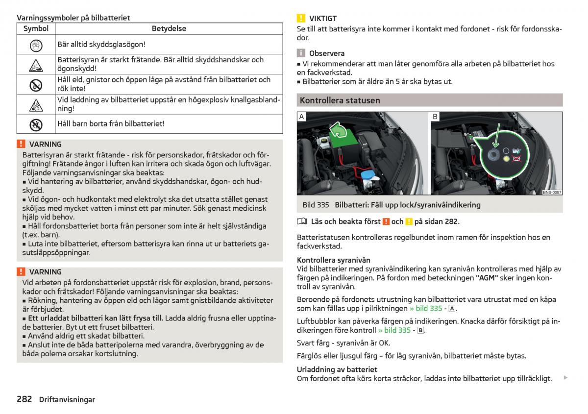 Skoda Kodiaq instruktionsbok / page 284