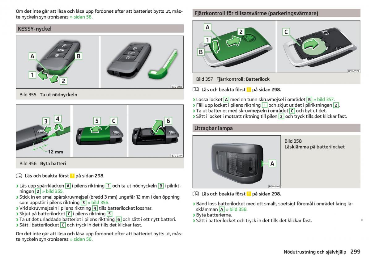 Skoda Kodiaq instruktionsbok / page 301