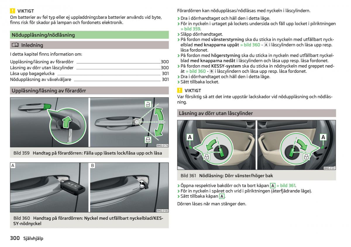 Skoda Kodiaq instruktionsbok / page 302