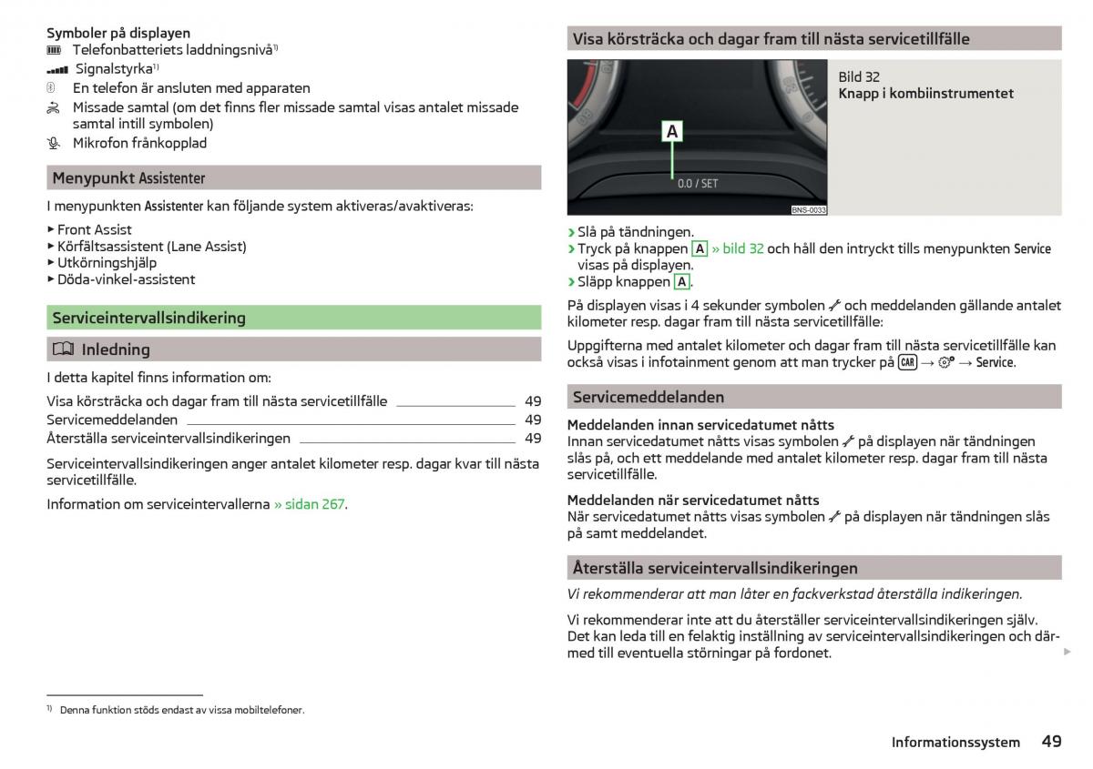 Skoda Kodiaq instruktionsbok / page 51