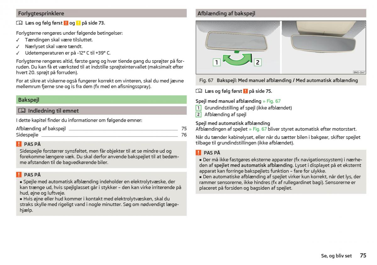 Skoda Kodiaq Bilens instruktionsbog / page 77