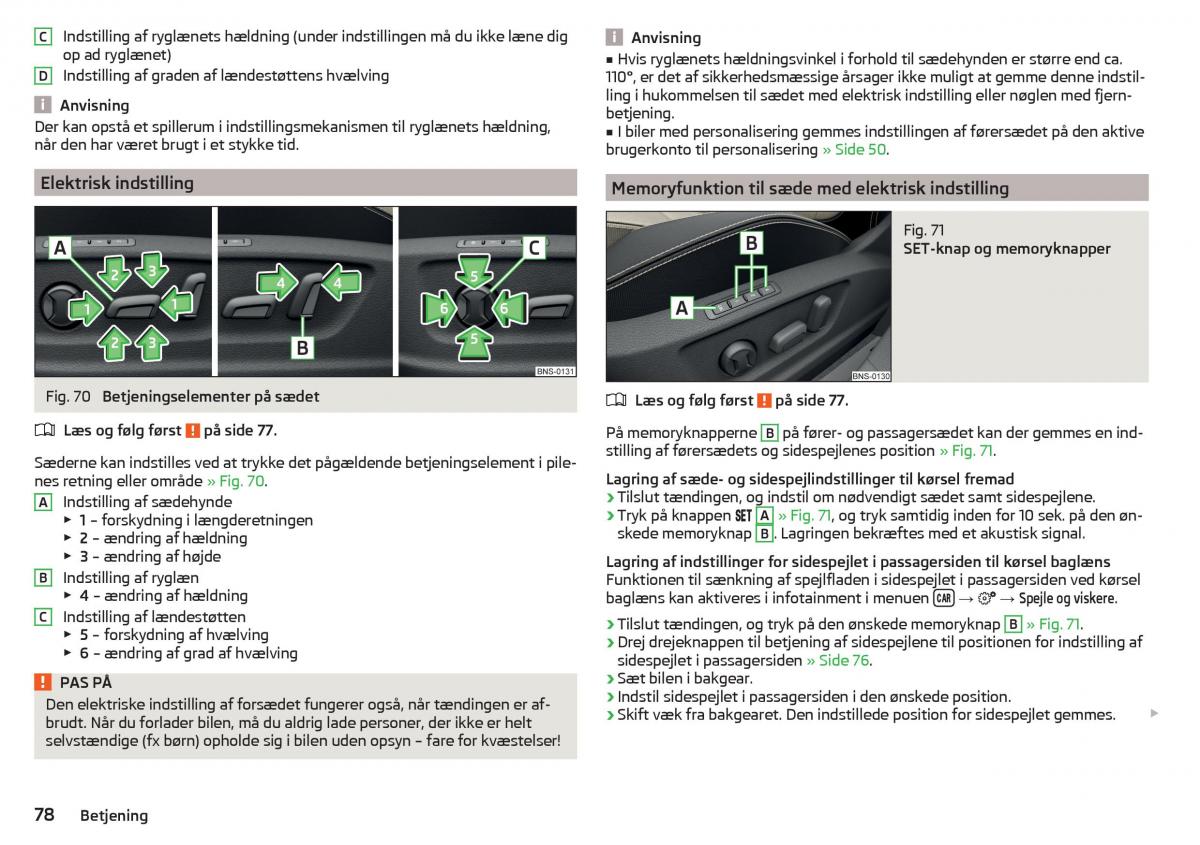 Skoda Kodiaq Bilens instruktionsbog / page 80