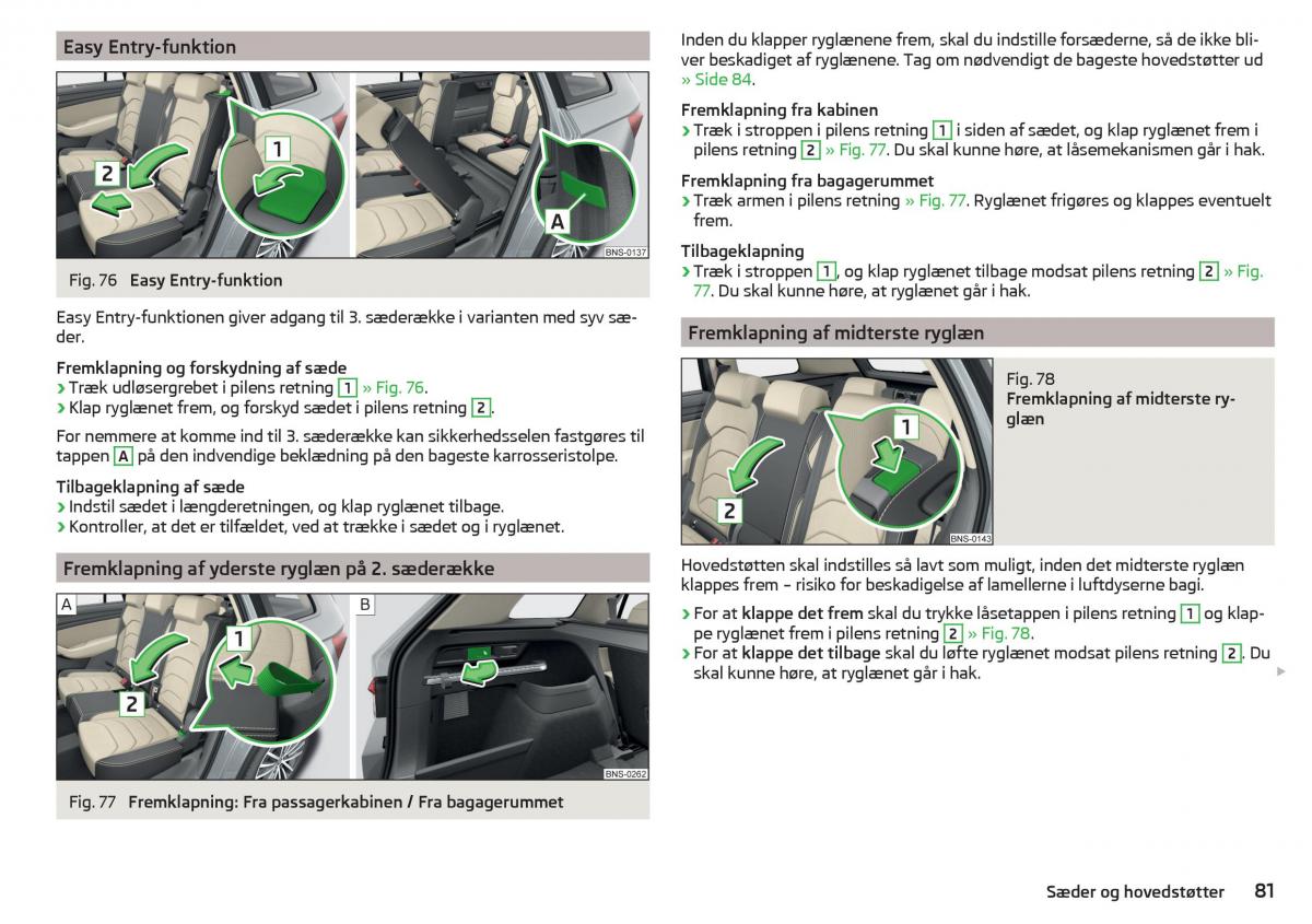 Skoda Kodiaq Bilens instruktionsbog / page 83