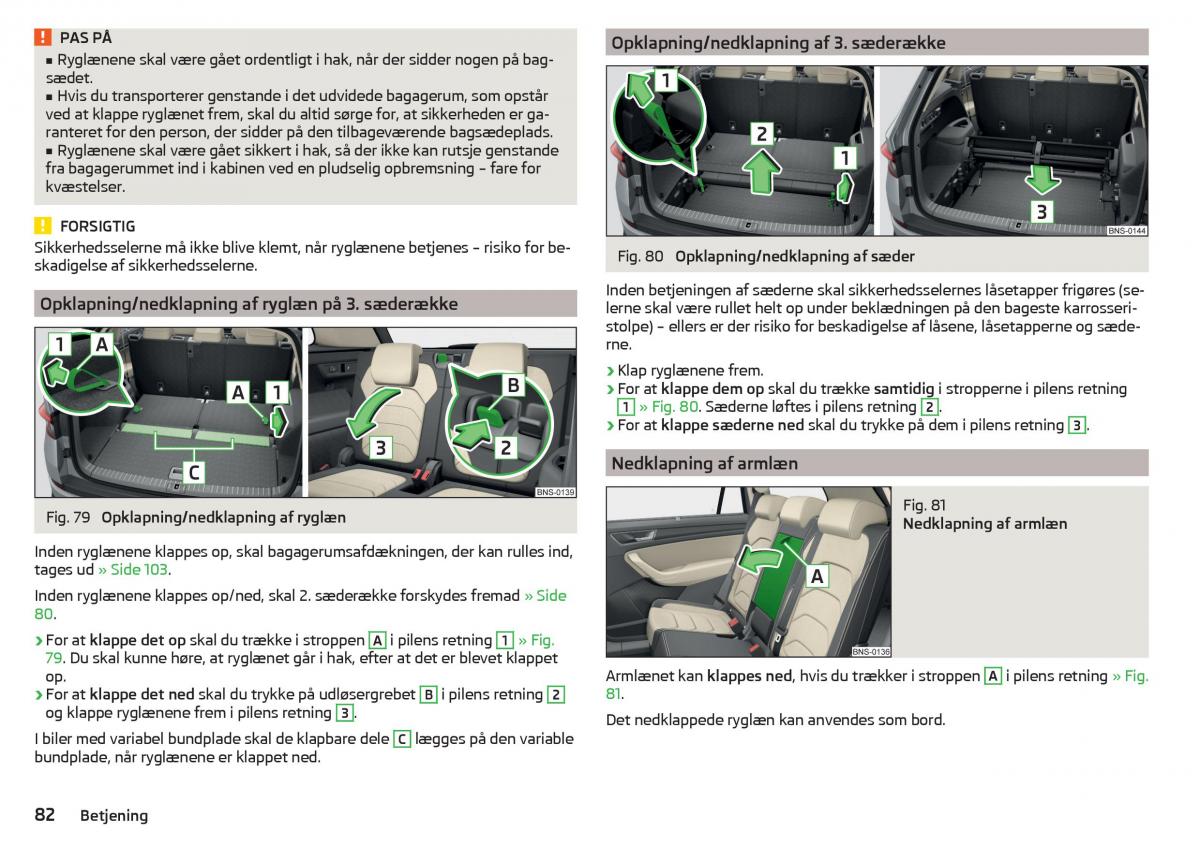 Skoda Kodiaq Bilens instruktionsbog / page 84