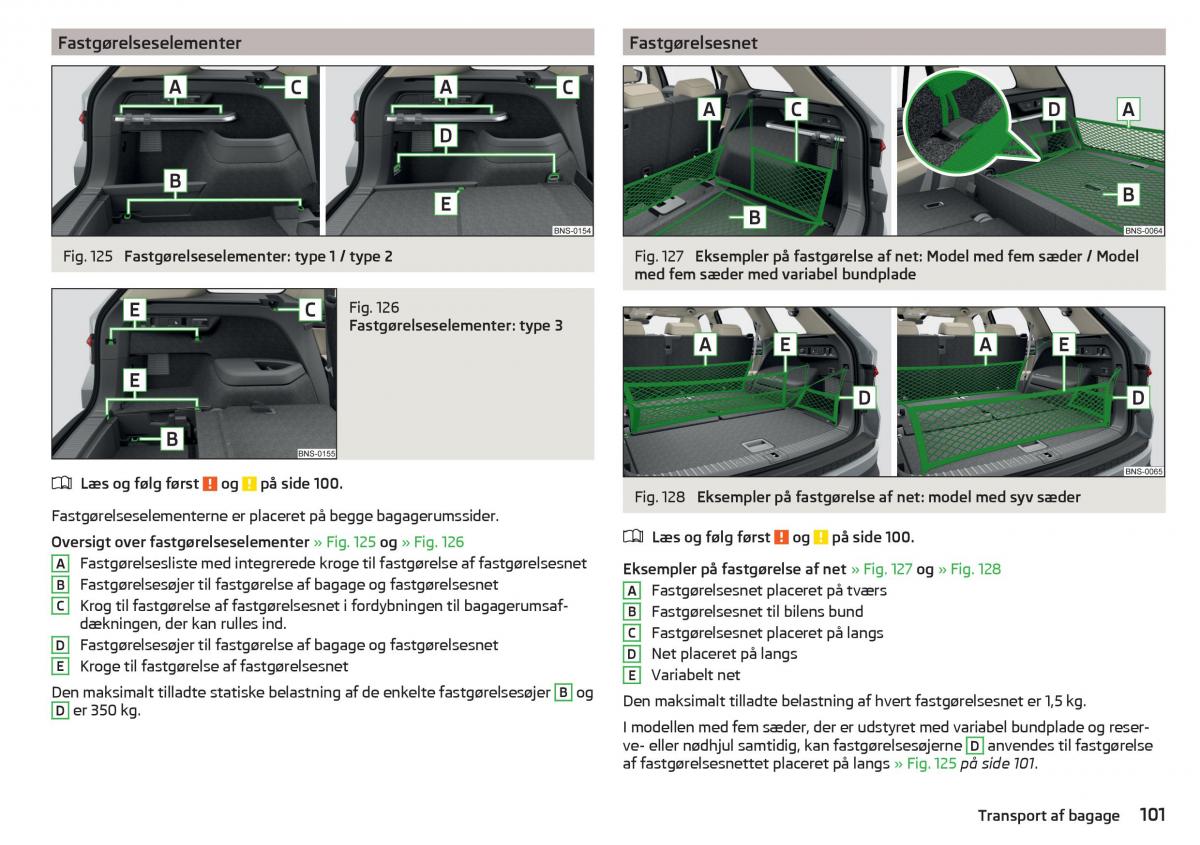 Skoda Kodiaq Bilens instruktionsbog / page 103