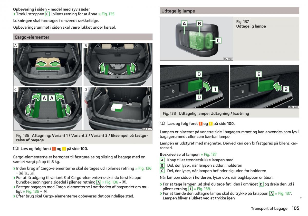 Skoda Kodiaq Bilens instruktionsbog / page 107