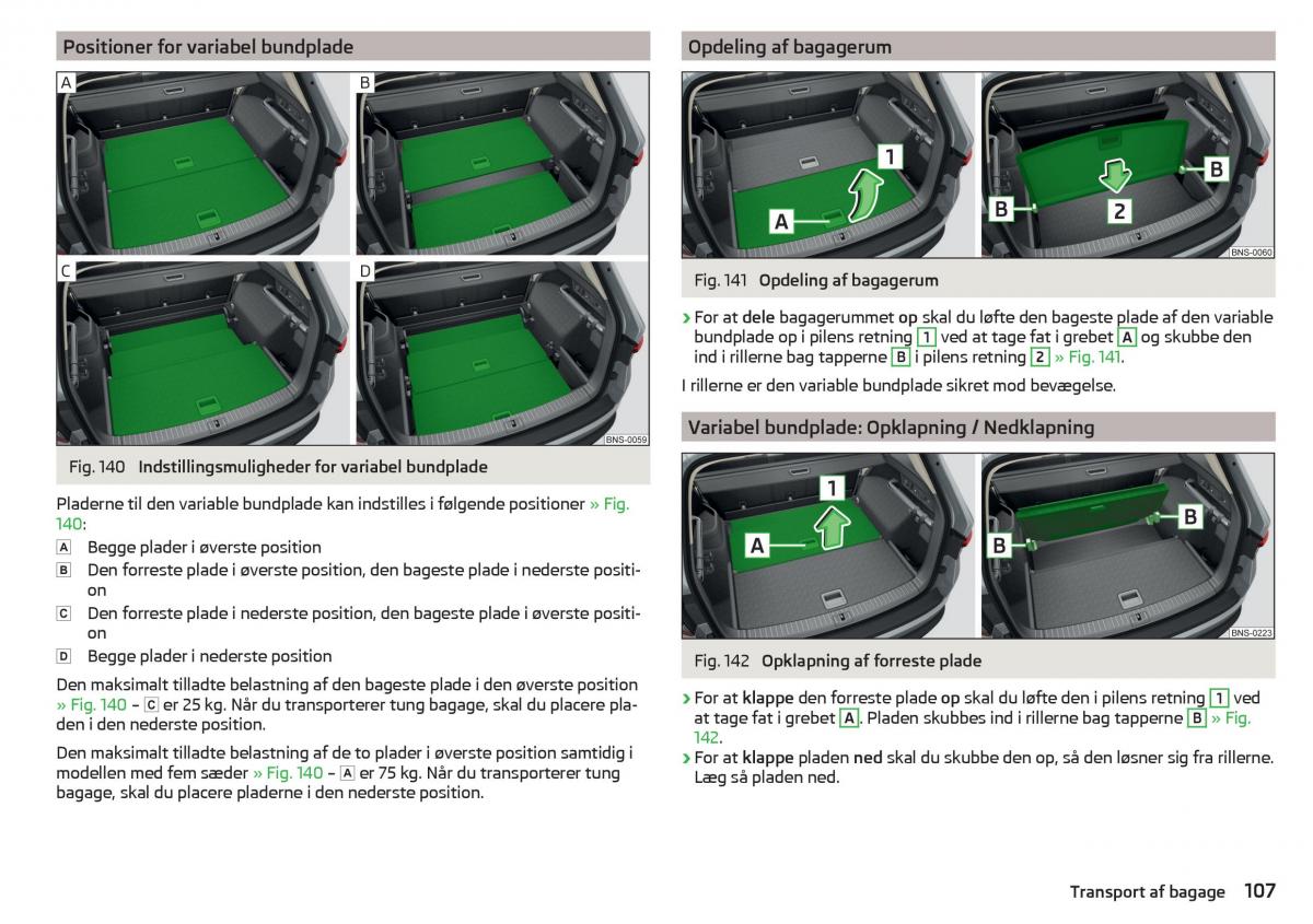 Skoda Kodiaq Bilens instruktionsbog / page 109