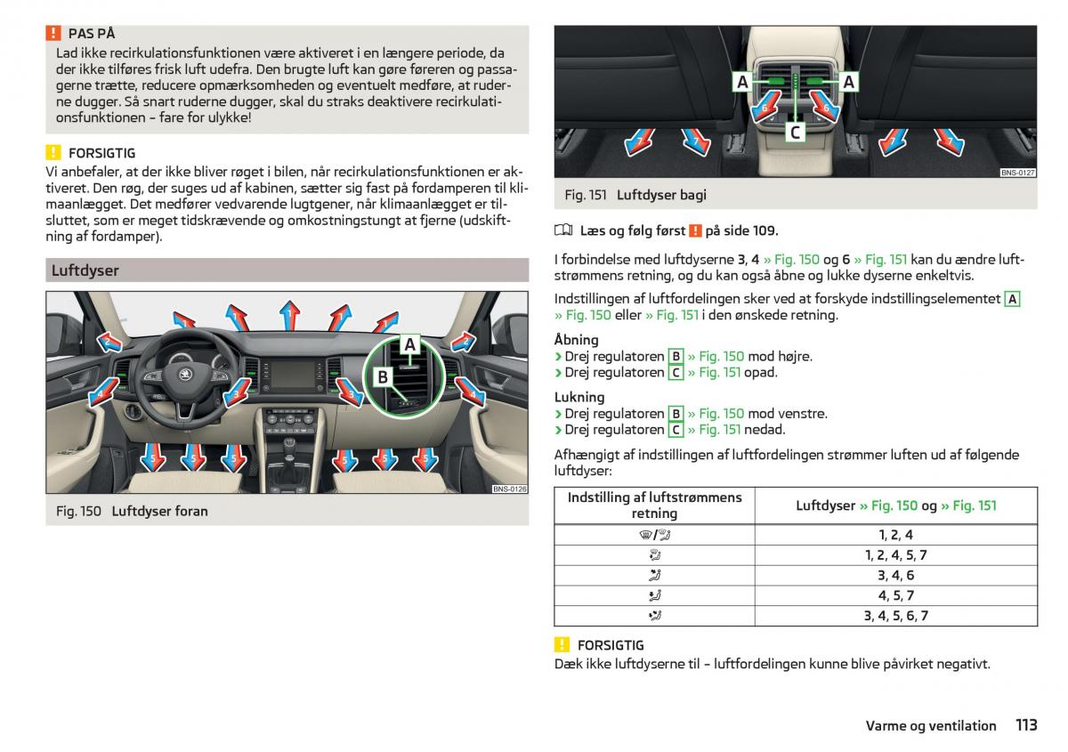 Skoda Kodiaq Bilens instruktionsbog / page 115