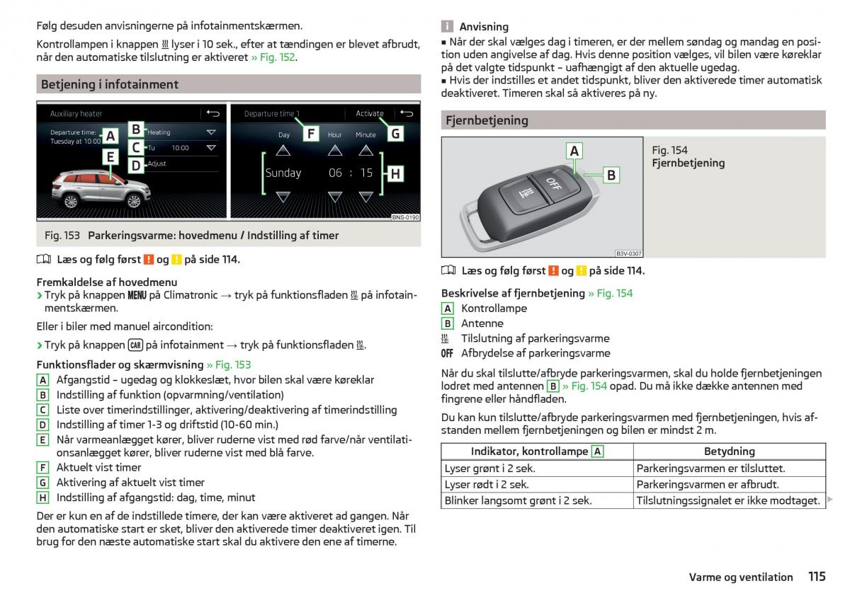 Skoda Kodiaq Bilens instruktionsbog / page 117