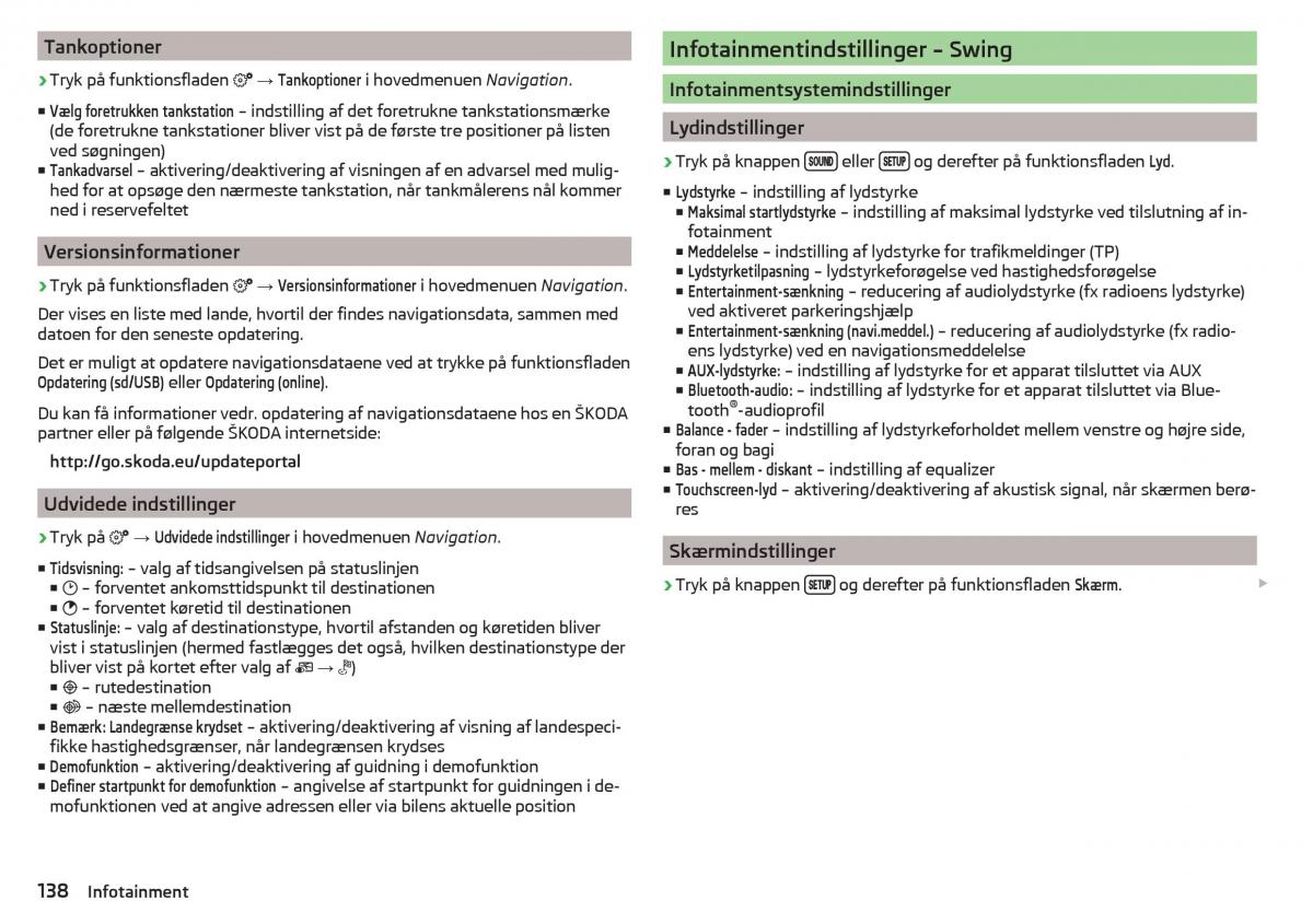 Skoda Kodiaq Bilens instruktionsbog / page 140