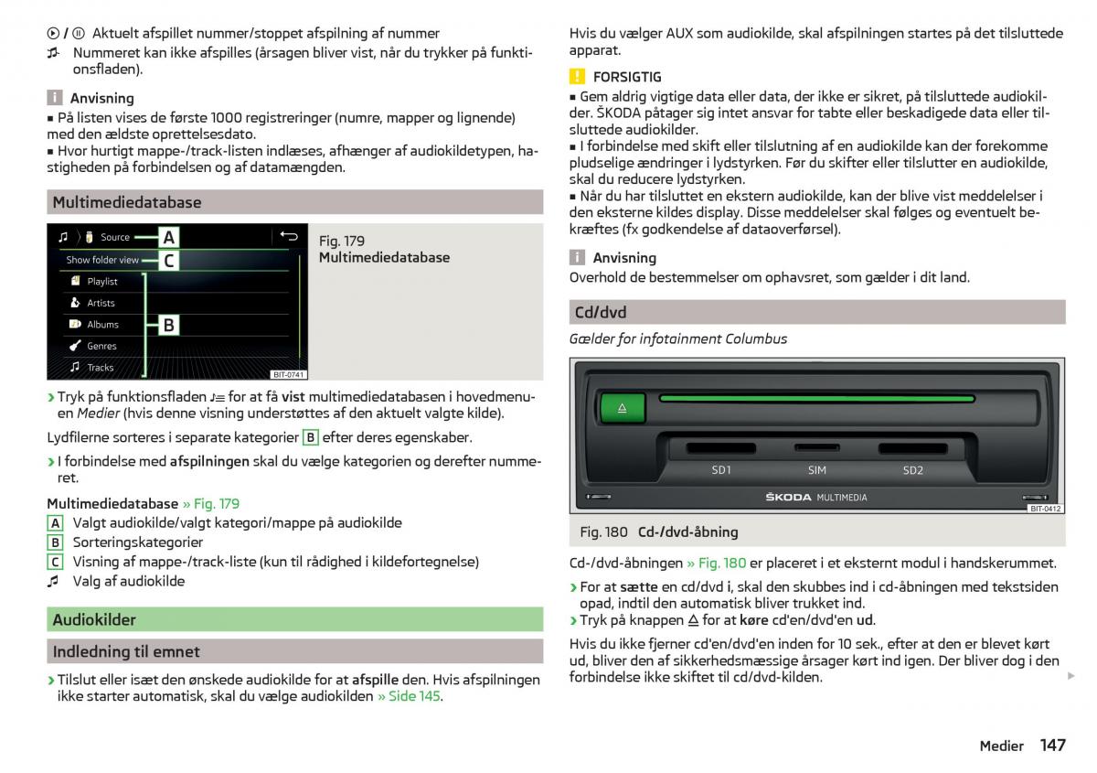 Skoda Kodiaq Bilens instruktionsbog / page 149